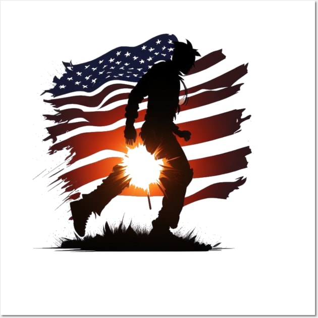 T shirt drapeau am ricain T shirt classique Amricain Posters
